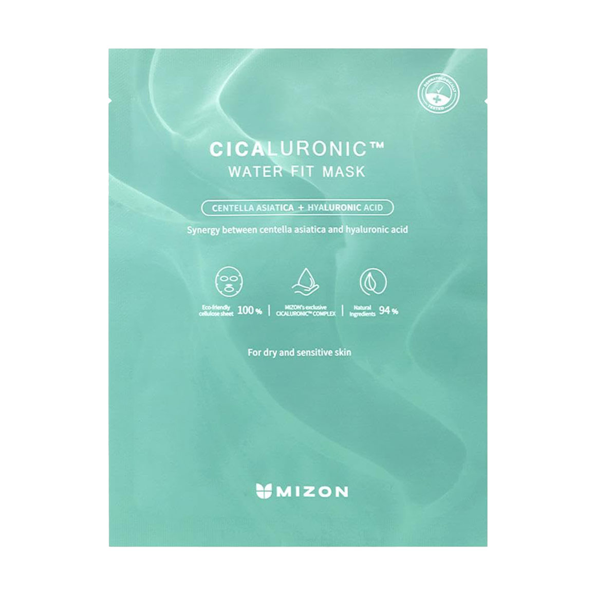 Тканинна маска для обличчя Mizon Cicaluronic Water Fit Mask для сухої та чутливої шкіри, 24 г